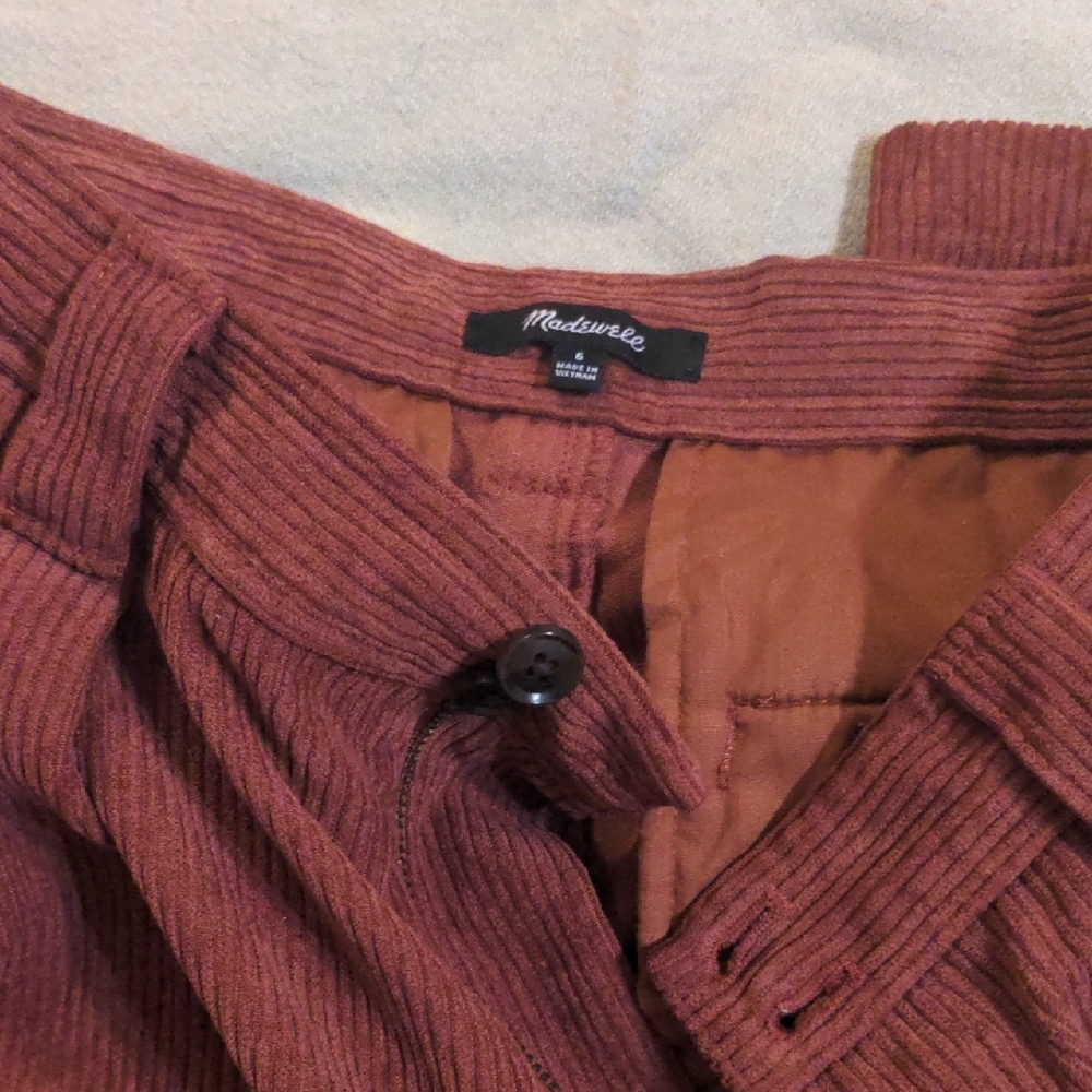Madewell Corduroy Pants in Brown